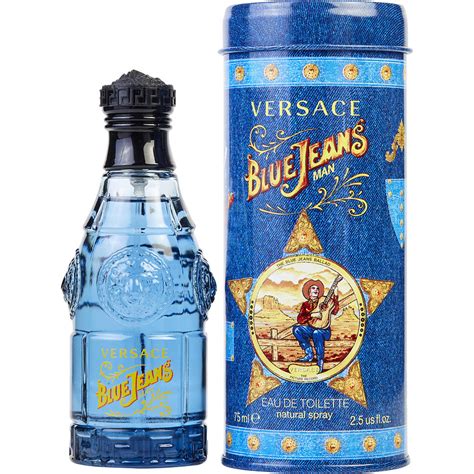 Blue Jeans by Versace for Men 2.5 oz Eau de Toilette Spray